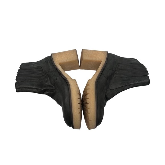 Free People Black James Chelsea Chunky Block Heel Ankle Boots Size 41 Women’s - Picture 6 of 9